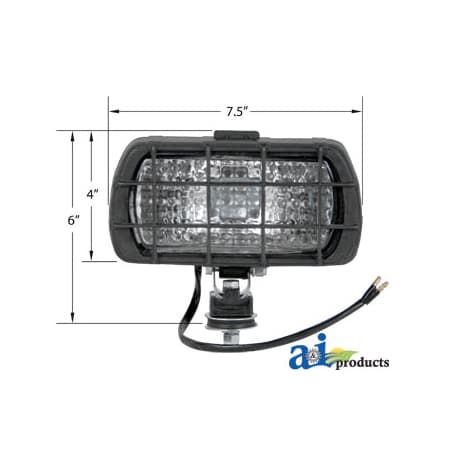 A & I Products Lamp Assembly, Halogen, Flood 6" x6" x8" A-28A833
